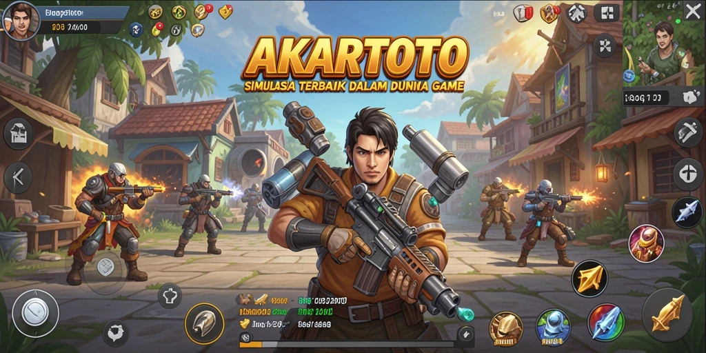 Tampilan menarik dari gameplay AKARTOTO saat menjelajahi dunia simulasi.