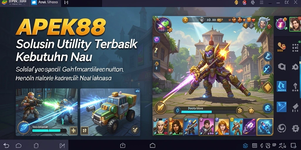 Tampilan antarmuka APEK88 yang user-friendly dan modern.