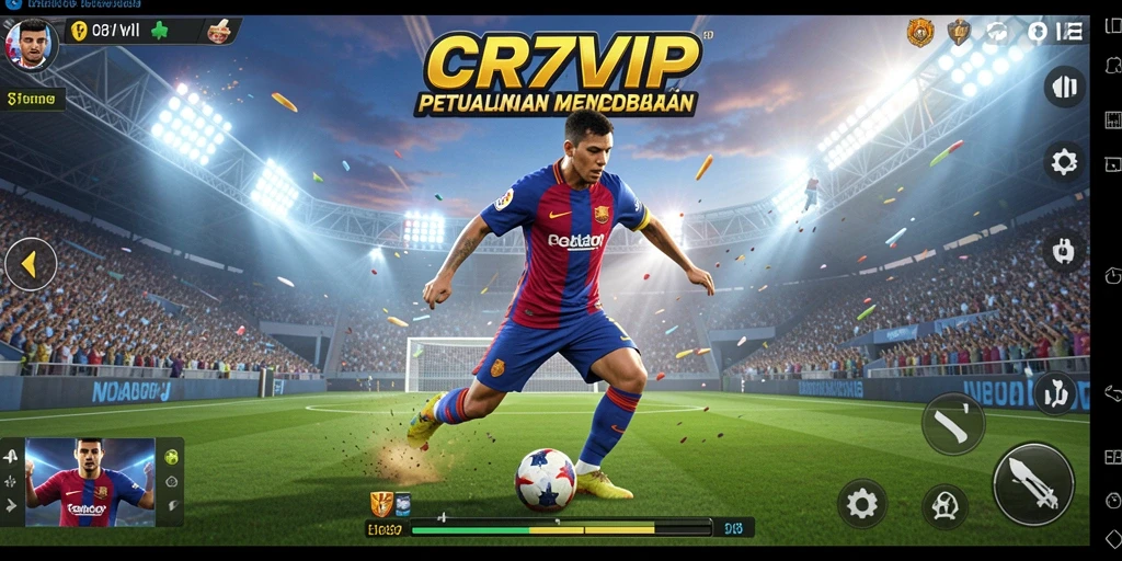 Gameplay mengasyikkan dalam aksi CR7VIP yang menegangkan.