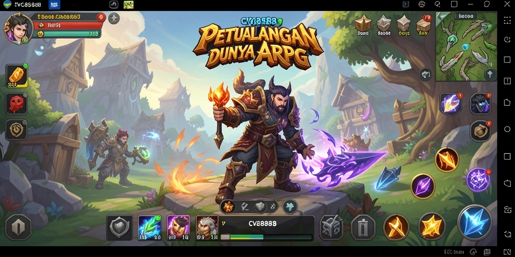 Screenshot gameplay ARPG yang mendebarkan dari CVG8888.