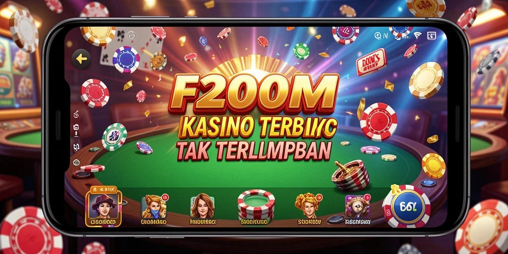 Tampilan gameplay kasino yang seru di F200M.