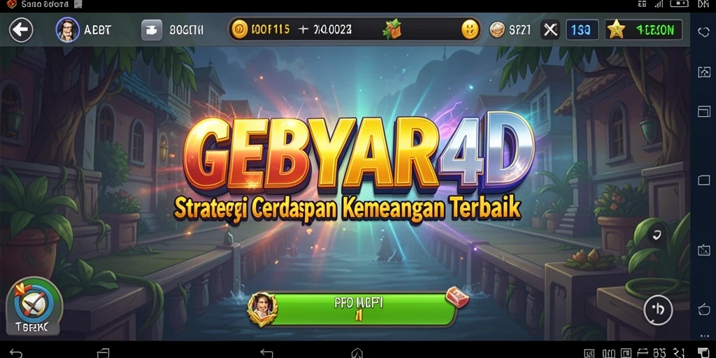 Screenshot GEBYAR4D menunjukkan pertempuran strategi yang intens dan menarik.