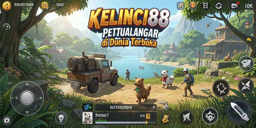Tangkapan layar KELINCI88 menampilkan petualangan epik di dunia terbuka yang menakjubkan.
