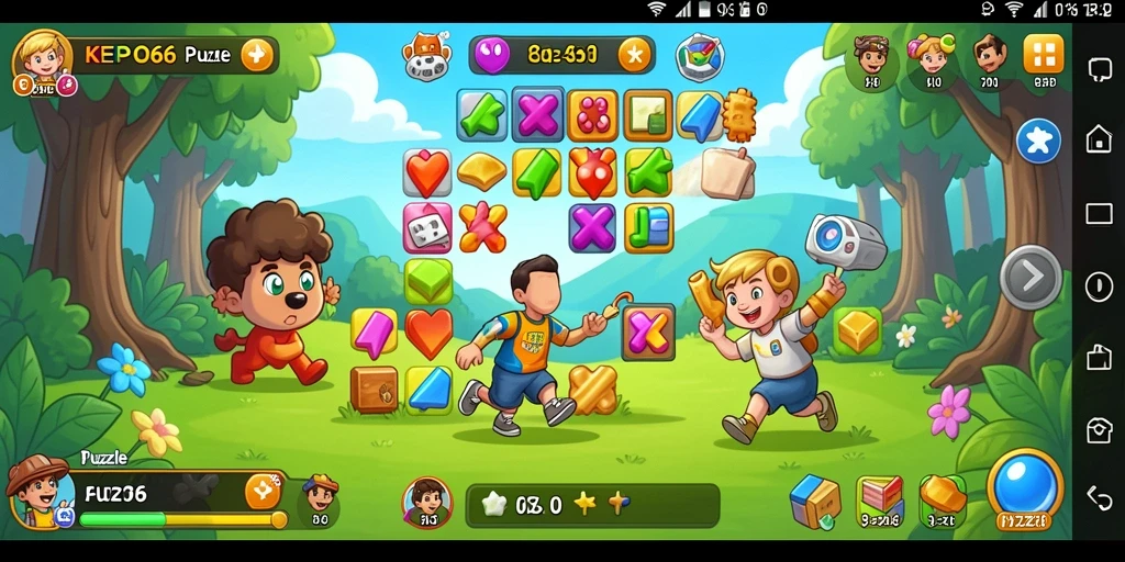 Tampilan gameplay seru dari KEPO66 dengan berbagai level puzzle.