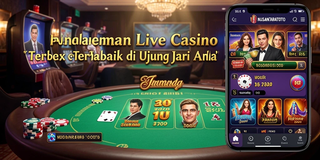 Menampilkan dealer langsung dan lingkungan kasino yang nyata.
