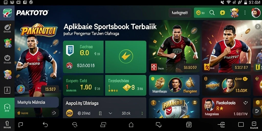 Screenshot utama PAKTOTO menunjukkan fitur taruhan olahraga yang mudah diakses.