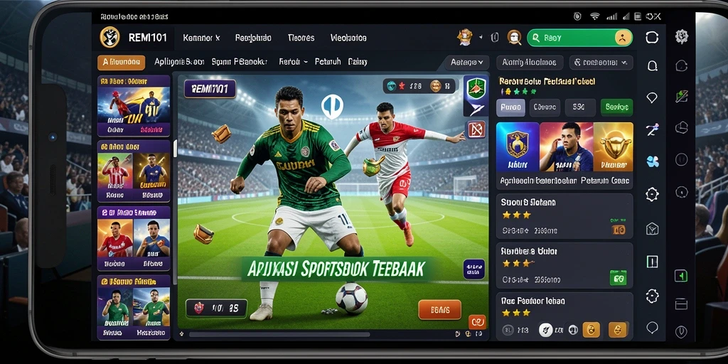 Tampilan menarik dari gameplay Sportsbook di REMI101.