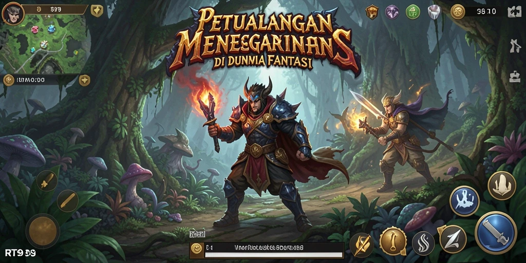 Tampilkan gameplay menegangkan di dunia fantasi RT99.