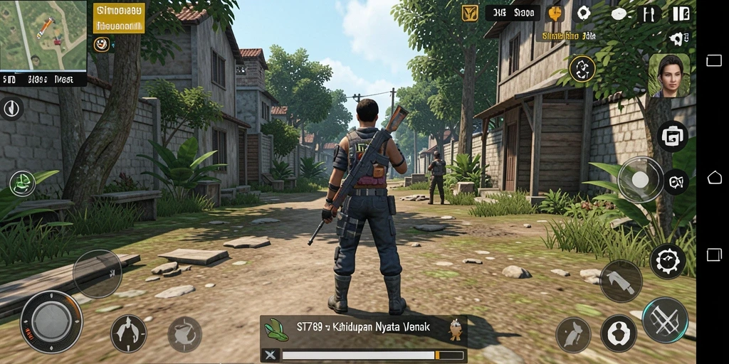 Tampilan gameplay ST789 yang menampilkan simulasi kehidupan nyata yang mendalam.