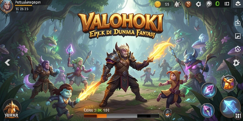 Screenshot gameplay VALOHOKI menampilkan petualangan seru dan menawan.