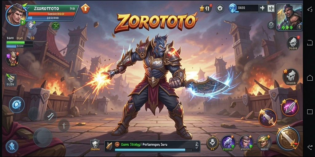 Tampilan gameplay yang mengasyikkan dari ZOROTOTO.